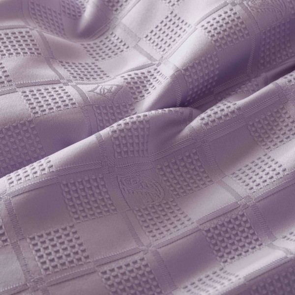 Set Lenjerie de Pat, Bumbac Tip Jacquard Finetat, 6 Piese, Lila, LDJ-010