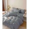 Set Lenjerie de Pat, Bumbac Tip Jacquard Finetat, 6 Piese, Gri, LDJ-052