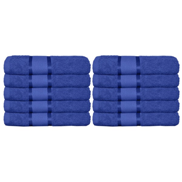 Set 10 Prosoape, Bumbac 100%, 50×90 cm,400g, Albastru, PCG-005