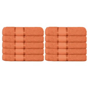 Set 10 Prosoape, Bumbac 100%, 50×90 cm,400g, Portocaliu, PCG-012