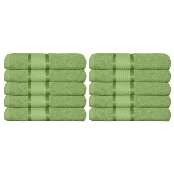 Set 10 Prosoape, Bumbac 100%, 50×90 cm,400g, Verde deschis, PCG-015