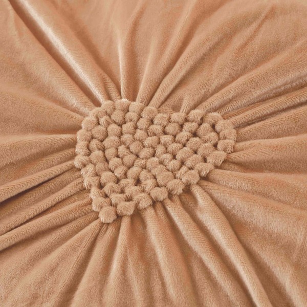 Set Lenjerie de Pat din Catifea, Cu Broderie, 4 Piese, Pat 2 Persoane, Bej, LCI-046